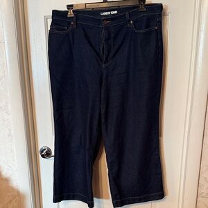 Lands' End Deep Indigo Denim Pants